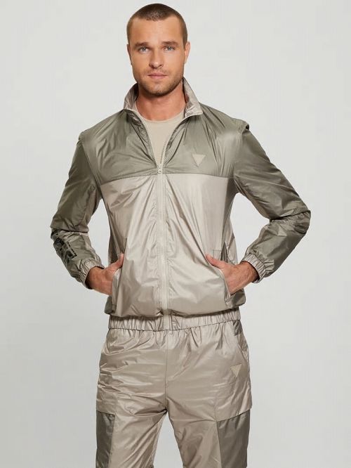 Guess Wilfred Full-Zip Track Jacket Groen | GUESS-SN31464